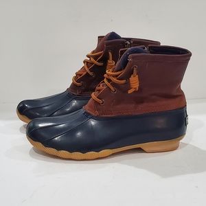 Sperry Womens 7 sts91175 blue tan snowboot size 7
